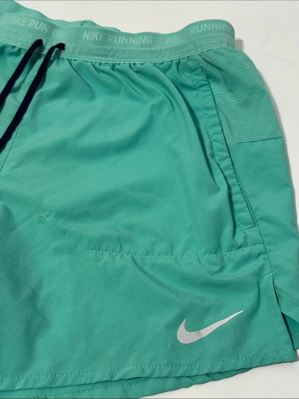 Nike Teal Athletic Running Shorts withDrawstrings